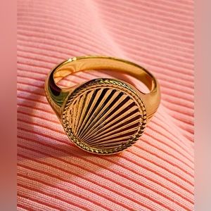 GORJANA Sunny Ring Size 9 Gold Plated